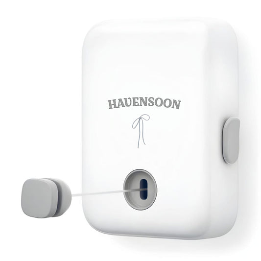 Havensoon Line Max - Retractable Ropeline Indoor Outdoor Clothes Line - Wall Mounted Drying Rack - Max Tighten with Havensoon Grip